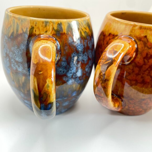 Vintage MCINTOSH POTTERY Mugs Handmade Collectible Coffee Tea Hand Warmers Large - Picture 7 of 8